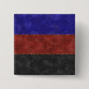 Polyamory Denim Flag 2 Inch Square Button