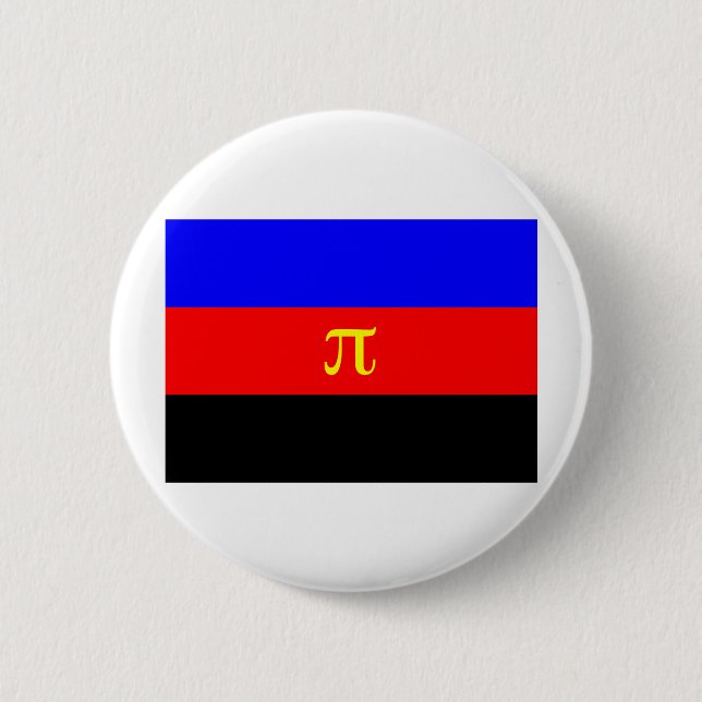 Polyamory Flag 2 Inch Round Button (Front)