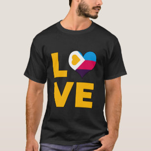 Polyamory Flag Love Heart Polyamorous T-Shirt
