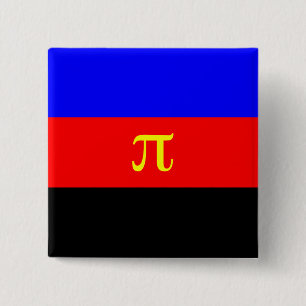 Polyamory, Panama flag 2 Inch Square Button