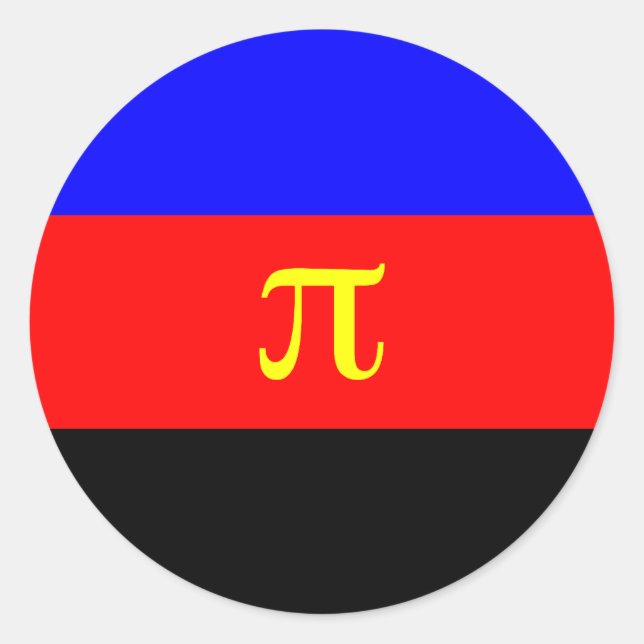 Polyamory, Panama flag Classic Round Sticker (Front)
