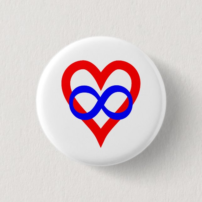 Polyamory Pride Button (Symbol) (Front)