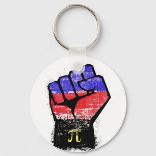 Polyamory Pride Fist Keychain