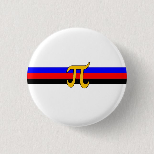 Polyamory Pride Flag 1 Inch Round Button (Front)