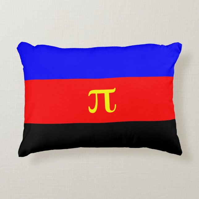 Polyamory Pride Flag Accent Pillow (Front)