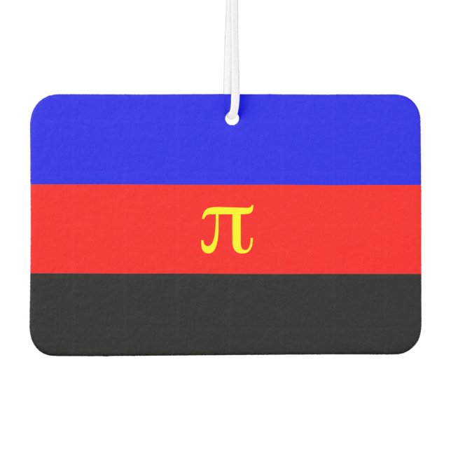Polyamory Pride Flag Air Freshener (Front)