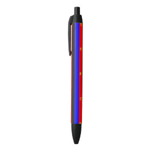 Polyamory Pride Flag Black Ink Pen