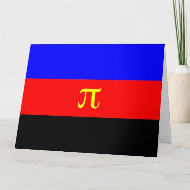 Polyamory Pride Flag Card (Front)