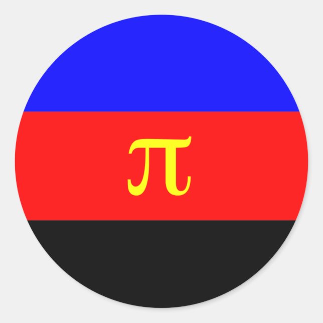Polyamory Pride Flag Classic Round Sticker (Front)
