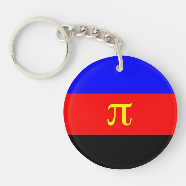 Polyamory Pride Flag Keychain (Front)