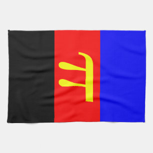 polyamory pride flag kitchen towel