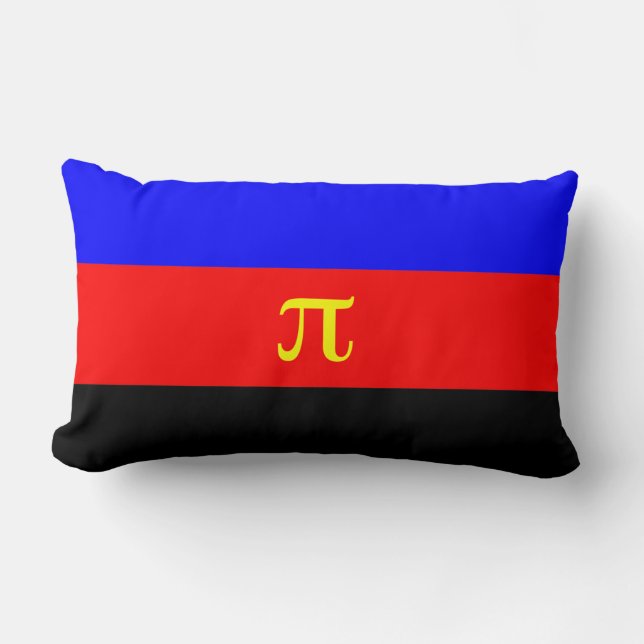 Polyamory Pride Flag Lumbar Pillow (Front)