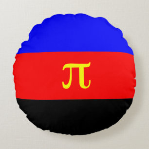 Polyamory Pride Flag Round Pillow