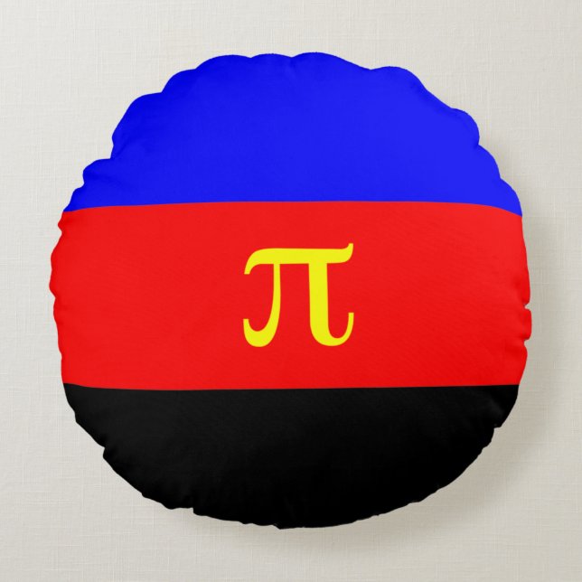 Polyamory Pride Flag Round Pillow (Front)