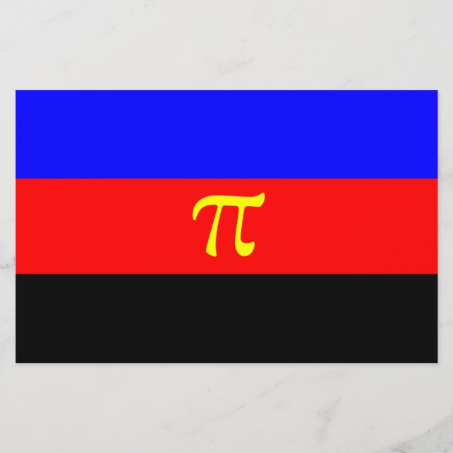 Polyamory Pride Flag Stationery (Front)