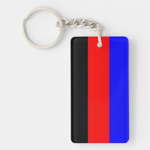 Polyamory Pride Flag Stripes Keychain