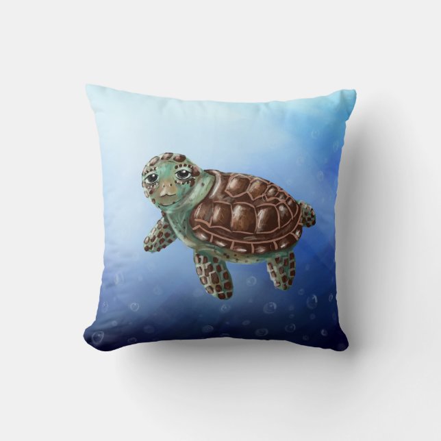 Polycarp's Journey Throw Pillow (Front)