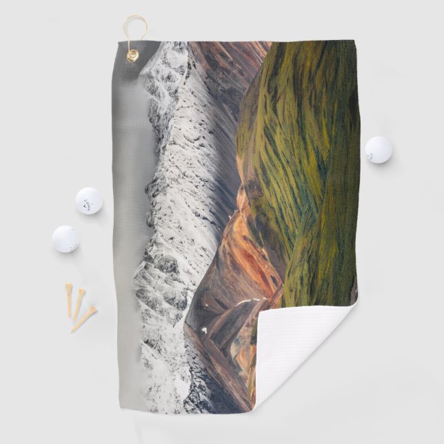 Polychrome mountain, Denali NP, Alaska Golf Towel (InSitu)