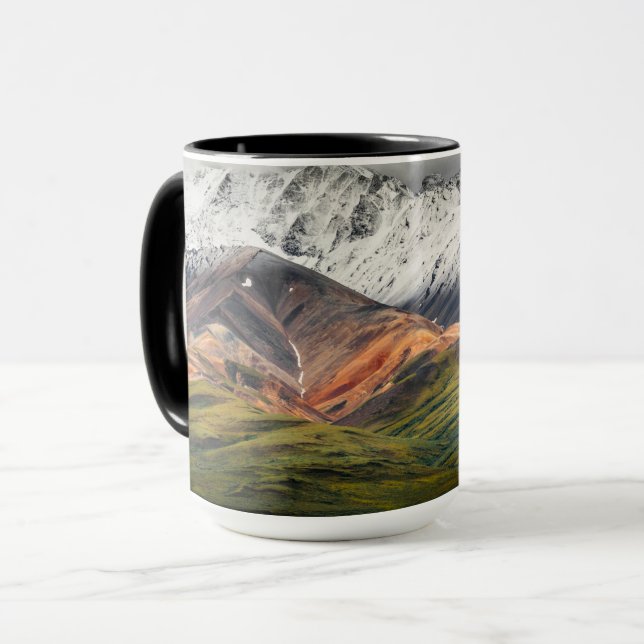 Polychrome mountain, Denali NP, Alaska Mug (Front Left)
