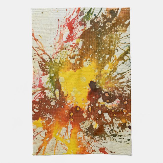 Polychromoptic #10 by Michael Moffa Kitchen Towel (Vertical)