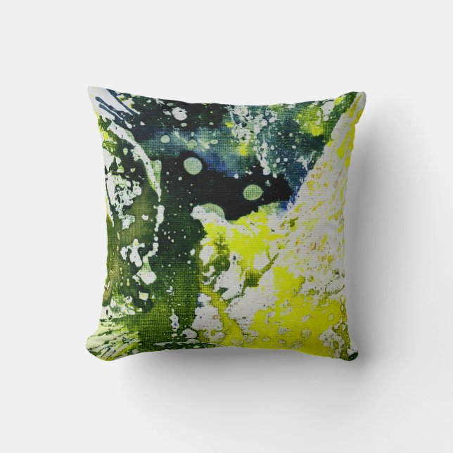 Polychromoptic #12 by Michael Moffa Throw Pillow (Front)