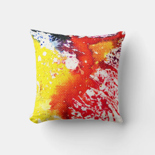 Polychromoptic #13C by Michael Moffa Throw Pillow