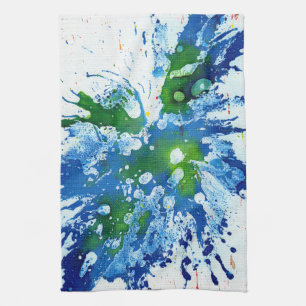 Polychromoptic #14 by Michael Moffa Kitchen Towel