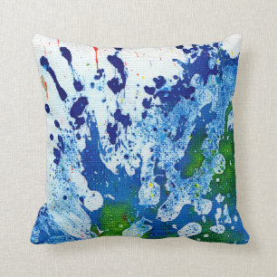 Polychromoptic #14B by Michael Moffa Throw Pillow