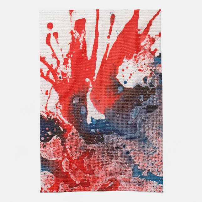 Polychromoptic #15A by Michael Moffa Kitchen Towel (Vertical)