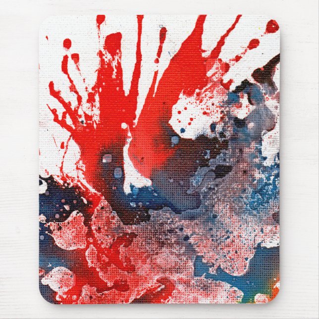 Polychromoptic #15A by Michael Moffa Mouse Pad (Front)