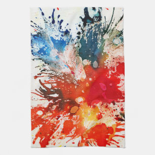 Polychromoptic #16 by Michael Moffa Kitchen Towel