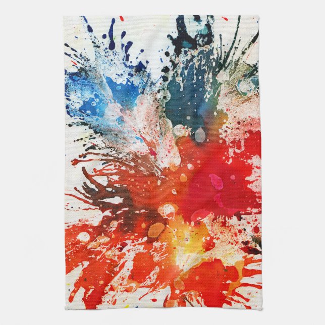 Polychromoptic #16 by Michael Moffa Kitchen Towel (Vertical)