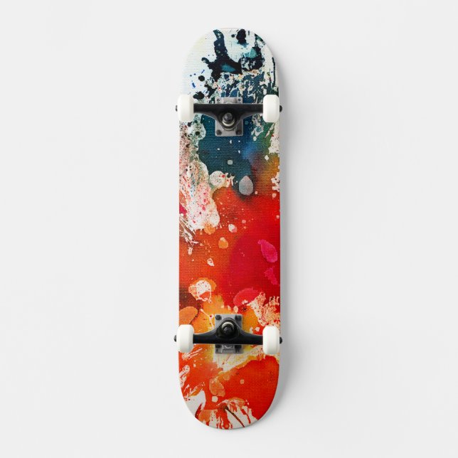 Polychromoptic #16 by Michael Moffa Skateboard (Front)