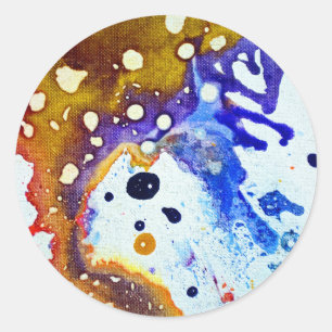 Polychromoptic #1B by Michael Moffa Classic Round Sticker