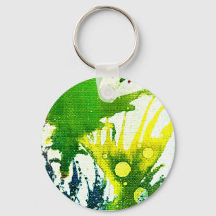 Polychromoptic #2B by Michael Moffa Keychain