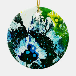 Polychromoptic #2C by Michael Moffa Ceramic Ornament