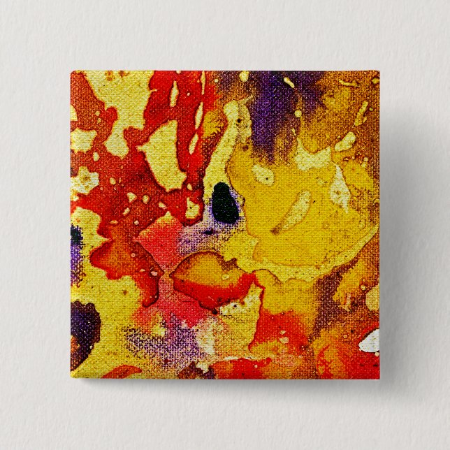 Polychromoptic #3 by Michael Moffa 2 Inch Square Button (Front)