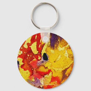 Polychromoptic #3 by Michael Moffa Keychain