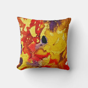 Polychromoptic #3 by Michael Moffa Throw Pillow
