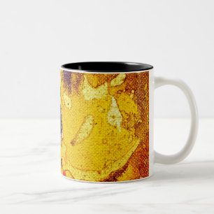 Polychromoptic #3 by Michael Moffa Two-Tone Coffee Mug