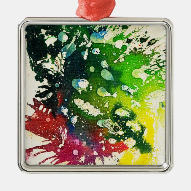 Polychromoptic #4 by Michael Moffa Metal Ornament (Front)