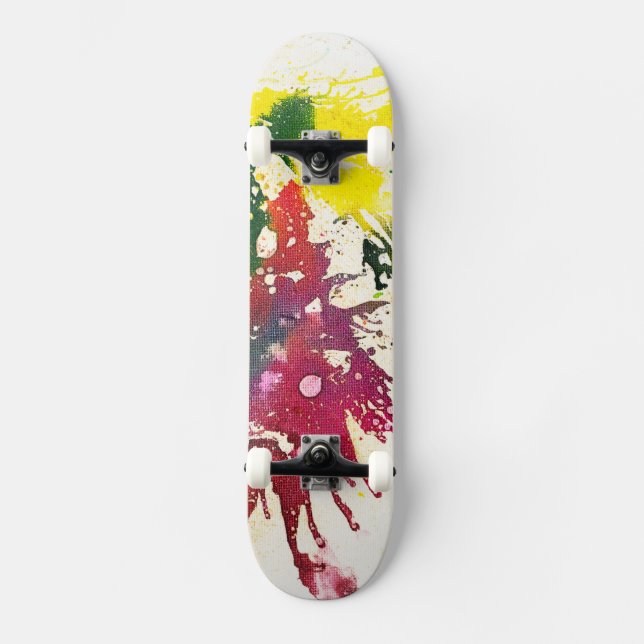 Polychromoptic #4 by Michael Moffa Skateboard (Front)