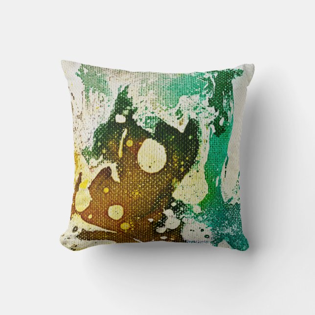 Polychromoptic #5 by Michael Moffa Throw Pillow (Front)