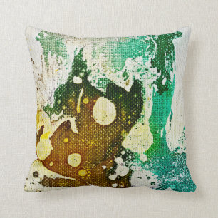 Polychromoptic #5 by Michael Moffa Throw Pillow