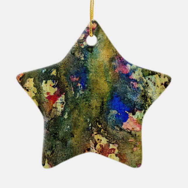 Polychromoptic #6 by Michael Moffa Ceramic Ornament (Front)