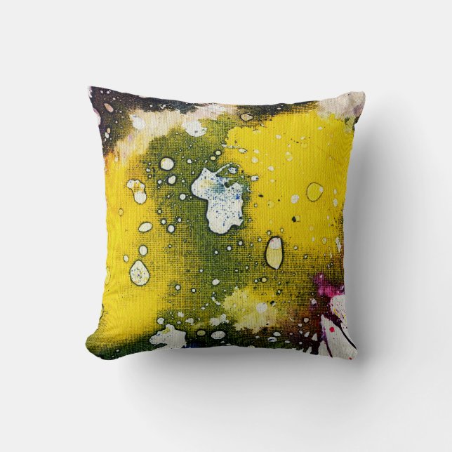 Polychromoptic #7 by Michael Moffa Throw Pillow (Front)