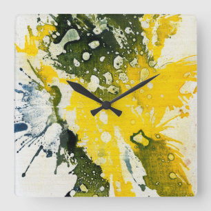 Polychromoptic #8 by Michael Moffa Square Wall Clock