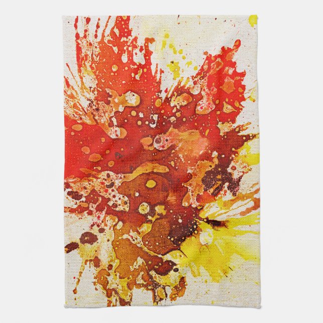 Polychromoptic #9 by Michael Moffa Kitchen Towel (Vertical)