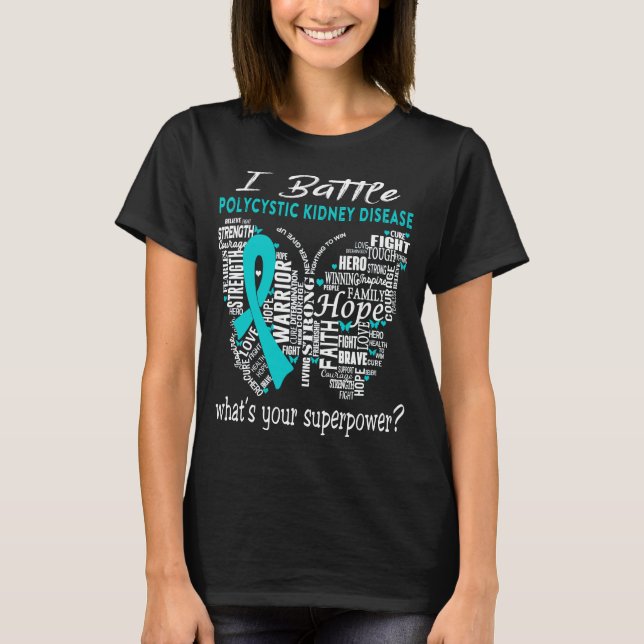 Polycystic Kidney Disease Awareness Month Ribbon  T-Shirt (Front)