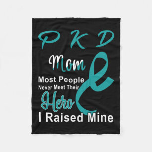 Polycystic Kidney Disease Pkd Awareness Mom Suppor Fleece Blanket
